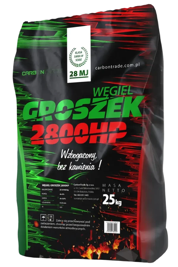 Carbontrade Groszek 2800HP 25-29 MJ/kg 1 tona